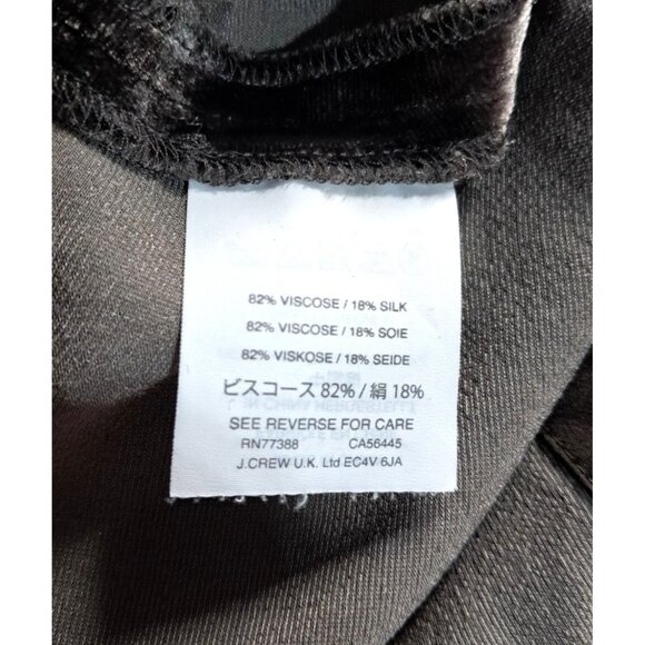 Madewell Velvet Cutout Top Womens S Keyhole Back Choker Front Milk Chocolate Bro - Picture 3 of 13